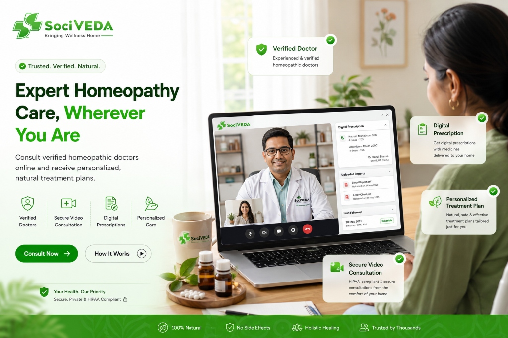 SociVeda Treatment Consultation mockup